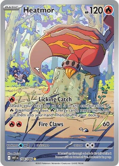 Scarlet & Violet White Flare - 104/086 Heatmor Illustration Rare