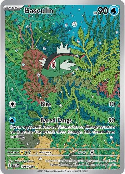 Scarlet & Violet White Flare - 108/086 Basculin Illustration Rare