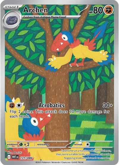 Scarlet & Violet White Flare - 131/086 Archen Illustration Rare
