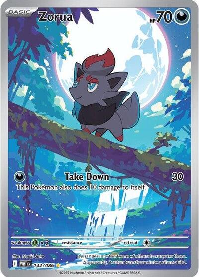 Scarlet & Violet White Flare - 142/086 Zorua Illustration Rare