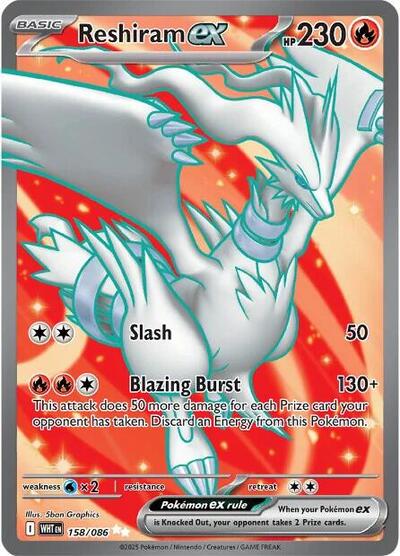 Scarlet & Violet White Flare - 158/086 Reshiram ex Ultra Rare