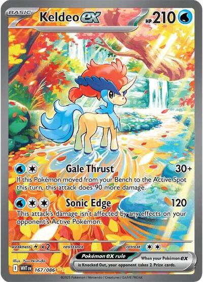 Scarlet & Violet White Flare - 167/086 Keldeo ex Special Illustration Rare