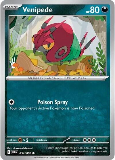 Scarlet & Violet Black Bolt - 054/086 Venipede Common