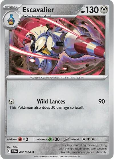 Scarlet & Violet Black Bolt - 060/086 Escavalier Uncommon