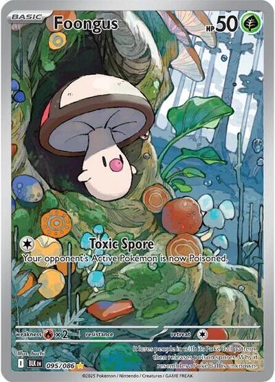 Scarlet & Violet Black Bolt - 095/086 Foongus Illustration Rare