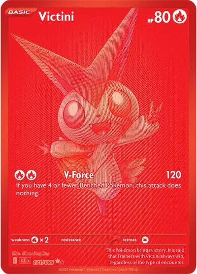 Scarlet & Violet Black Bolt - 171/086 Victini Black White Rare