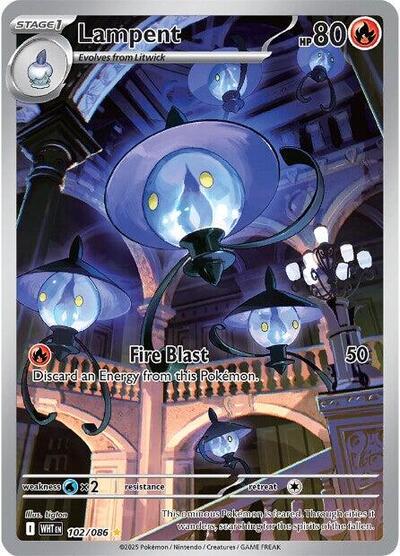 Scarlet & Violet White Flare - 102/086 Lampent Illustration Rare