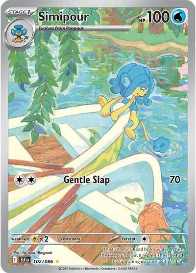 Scarlet & Violet Black Bolt - 102/086 Simipour Illustration Rare