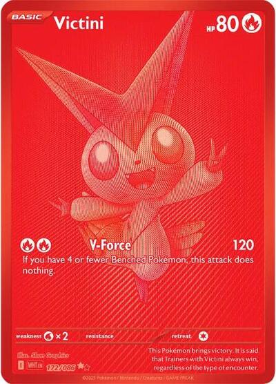 Scarlet & Violet White Flare - 172/086 Victini Black White Rare