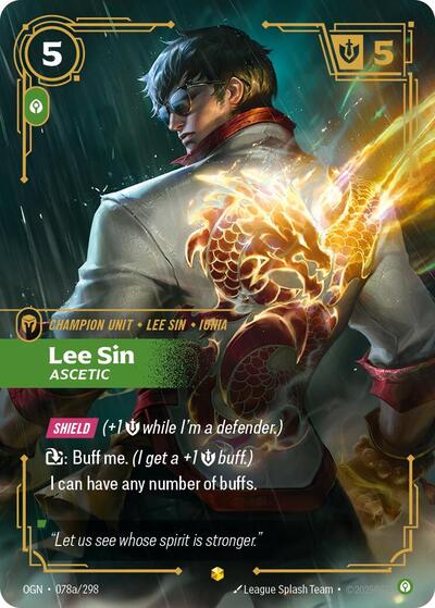 Riftbound - Origins - 078a/298 Lee Sin - Ascetic (Alternate Art) Showcase