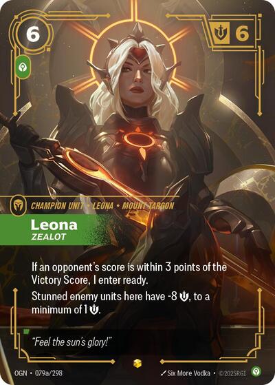 Riftbound - Origins - 079a/298 Leona - Zealot (Alternate Art) Showcase
