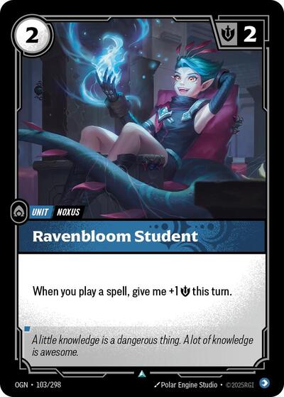 Riftbound - Origins - 103/298 Ravenbloom Student Uncommon