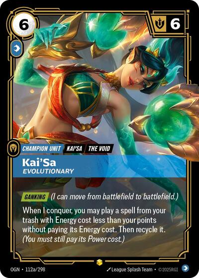 Riftbound - Origins - 112a/298 Kai'Sa - Evolutionary (Alternate Art) Showcase