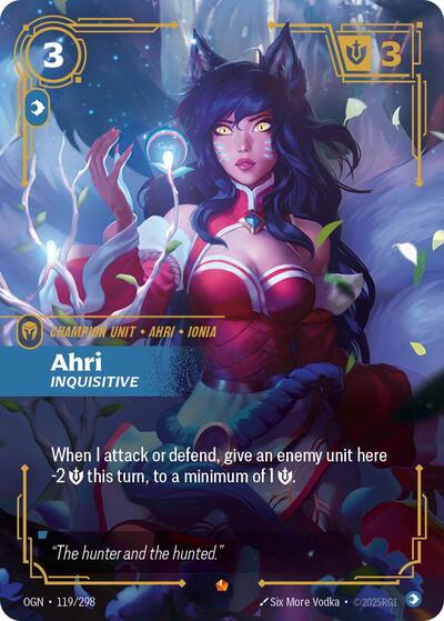 Riftbound - Origins - 119/298 Ahri - Inquisitive Epic