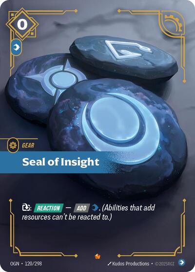 Riftbound - Origins - 120/298 Seal of Insight Epic