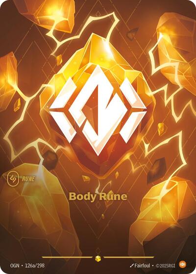 Riftbound - Origins - 126a/298 Body Rune (Alternate Art) Showcase