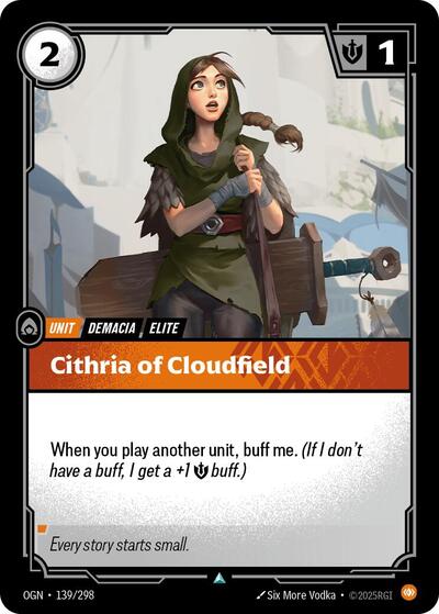 Riftbound - Origins - 139/298 Cithria of Cloudfield Uncommon