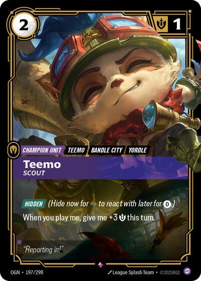 Riftbound - Origins - 197/298 Teemo - Scout Rare