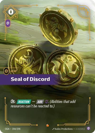 Riftbound - Origins - 204/298 Seal of Discord Epic
