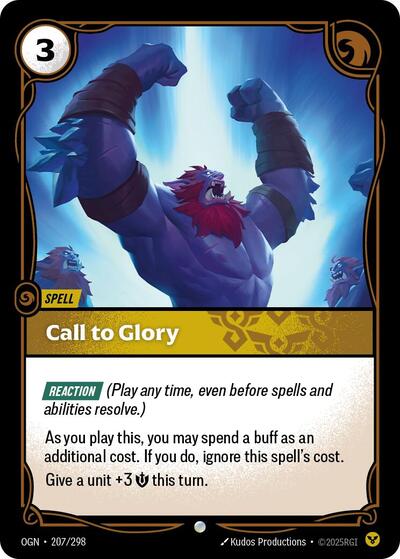 Riftbound - Origins - 207/298 Call to Glory Common