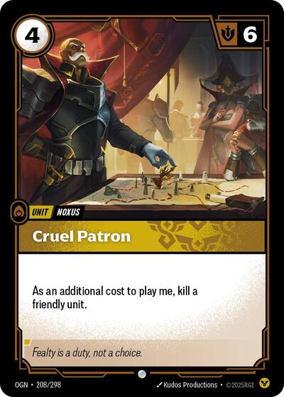 Riftbound - Origins - 208/298 Cruel Patron Common