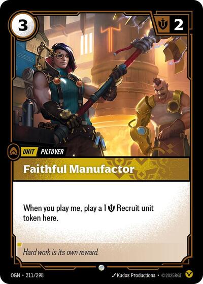 Riftbound - Origins - 211/298 Faithful Manufactor Common