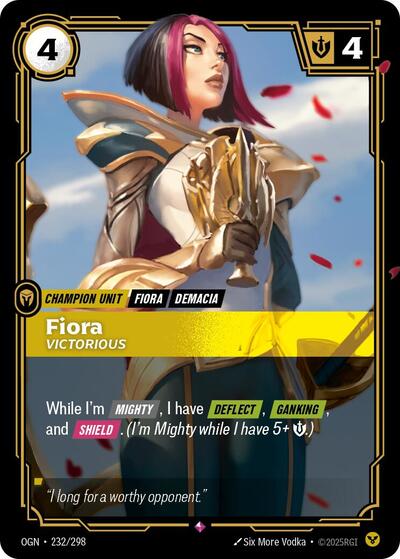 Riftbound - Origins - 232/298 Fiora - Victorious Rare