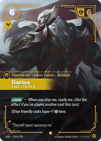 Riftbound - Origins - 243a/298 Darius - Executioner (Alternate Art) Showcase