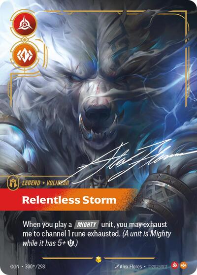 Riftbound - Origins - 300*/298 Volibear - Relentless Storm (Signature) Showcase