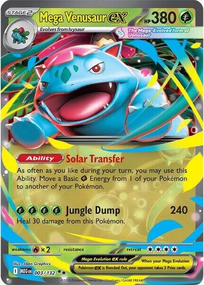 Mega Evolution - 003/132 Mega Venusaur ex Double Rare