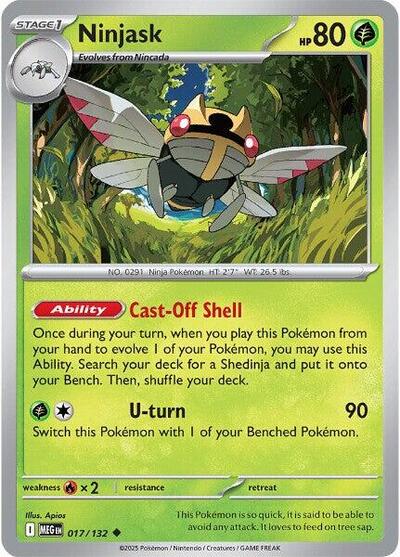 Mega Evolution - 017/132 Ninjask Uncommon