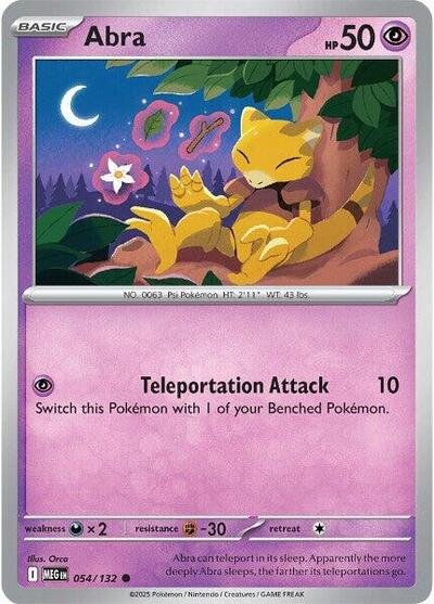 Mega Evolution - 054/132 Abra Common