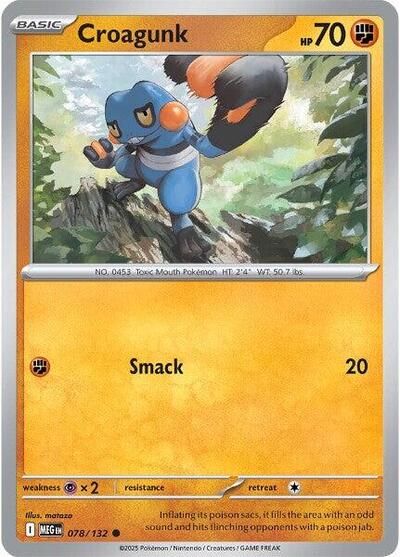 Mega Evolution - 078/132 Croagunk Common