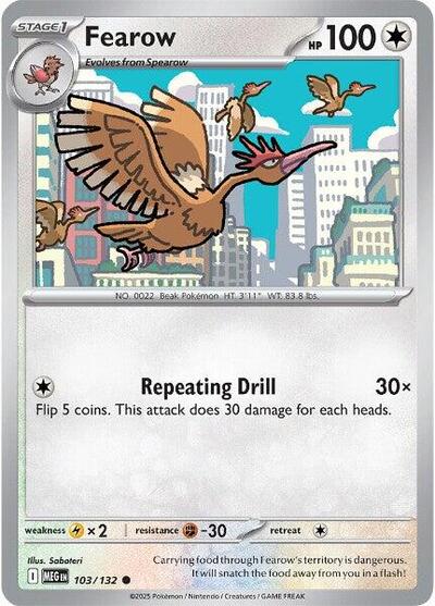 Mega Evolution - 103/132 Fearow Common