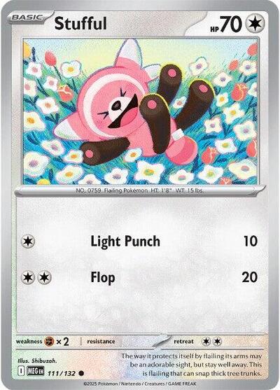 Mega Evolution - 111/132 Stufful Common