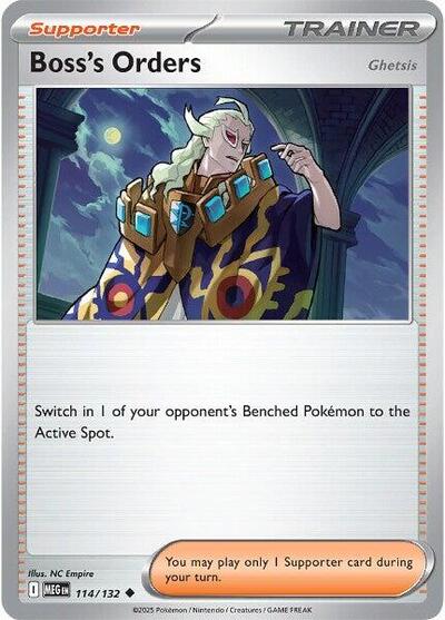 Mega Evolution - 114/132 Boss's Orders [Ghetsis] Uncommon