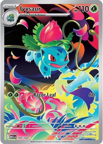 Mega Evolution - 134/132 Ivysaur Illustration Rare