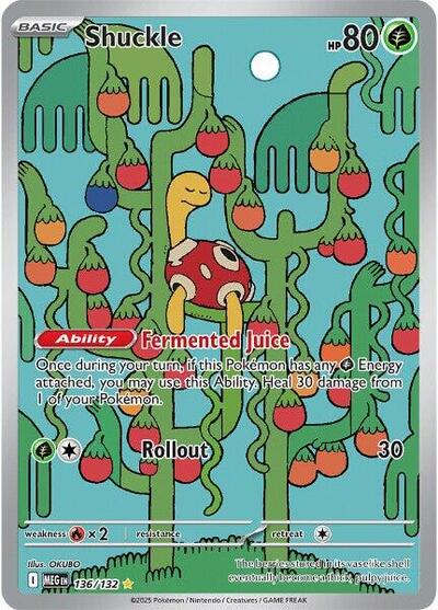 Mega Evolution - 136/132 Shuckle Illustration Rare