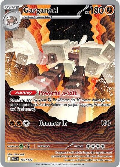 Mega Evolution - 147/132 Garganacl Illustration Rare