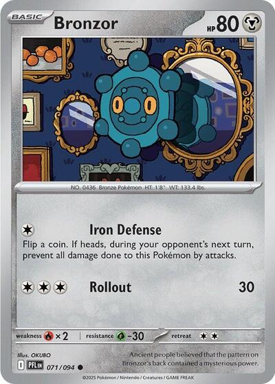 Mega Evolution Phantasmal Flames - 071/094 Bronzor Common