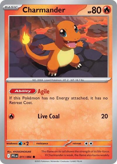 Mega Evolution Phantasmal Flames - 011/094 Charmander Common