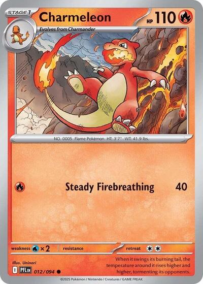 Mega Evolution Phantasmal Flames - 012/094 Charmeleon Common