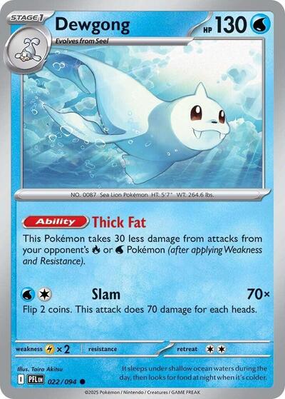 Mega Evolution Phantasmal Flames - 022/094 Dewgong Common