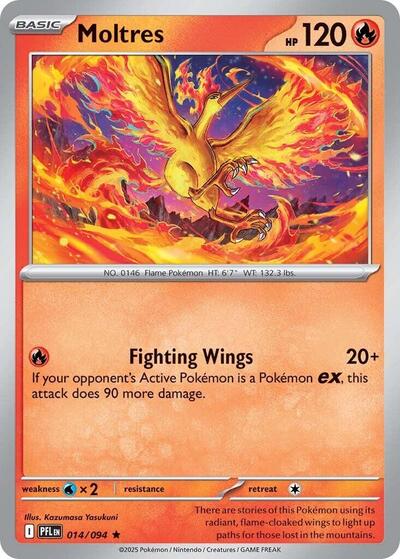 Mega Evolution Phantasmal Flames - 014/094 Moltres Holo Rare