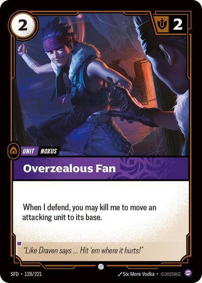 Riftbound Spiritforged - 128/221 Overzealous Fan Common