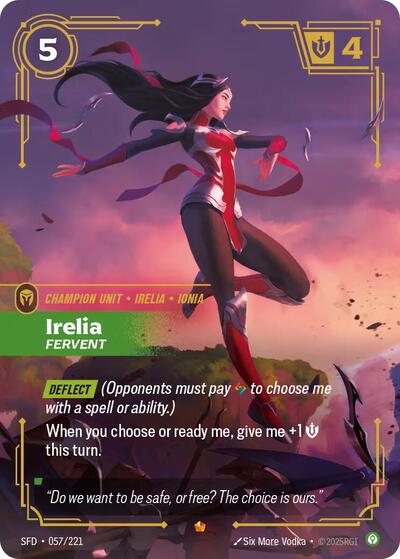 Riftbound Spiritforged - 057/221 Irelia - Fervent Epic