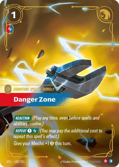 Riftbound Spiritforged - 182/221 Danger Zone Epic
