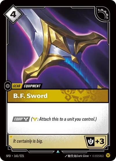Riftbound Spiritforged - 161/221 B.F. Sword Uncommon