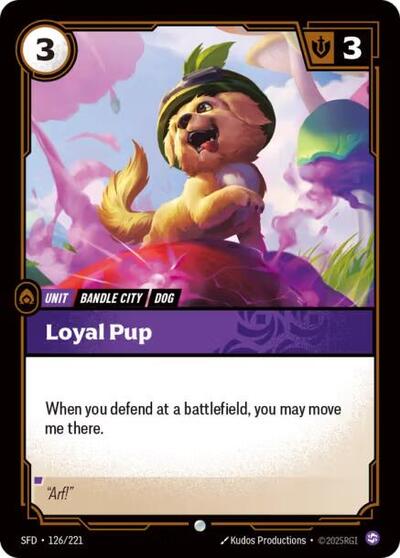 Riftbound Spiritforged - 126/221 Loyal Pup Common