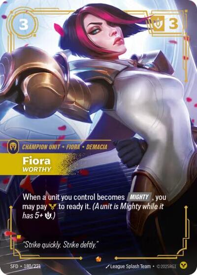 Riftbound Spiritforged - 180/221 Fiora - Worthy Epic